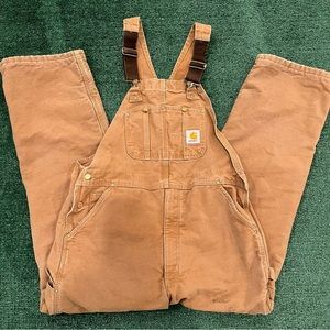 Vintage Tan Carharrt Overalls